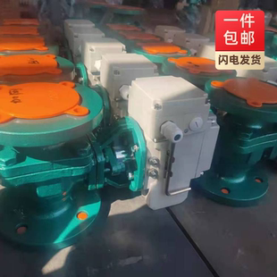 电动衬氟球阀耐高温腐蚀酸碱Q941F46不锈钢铸钢法兰开关切断球阀