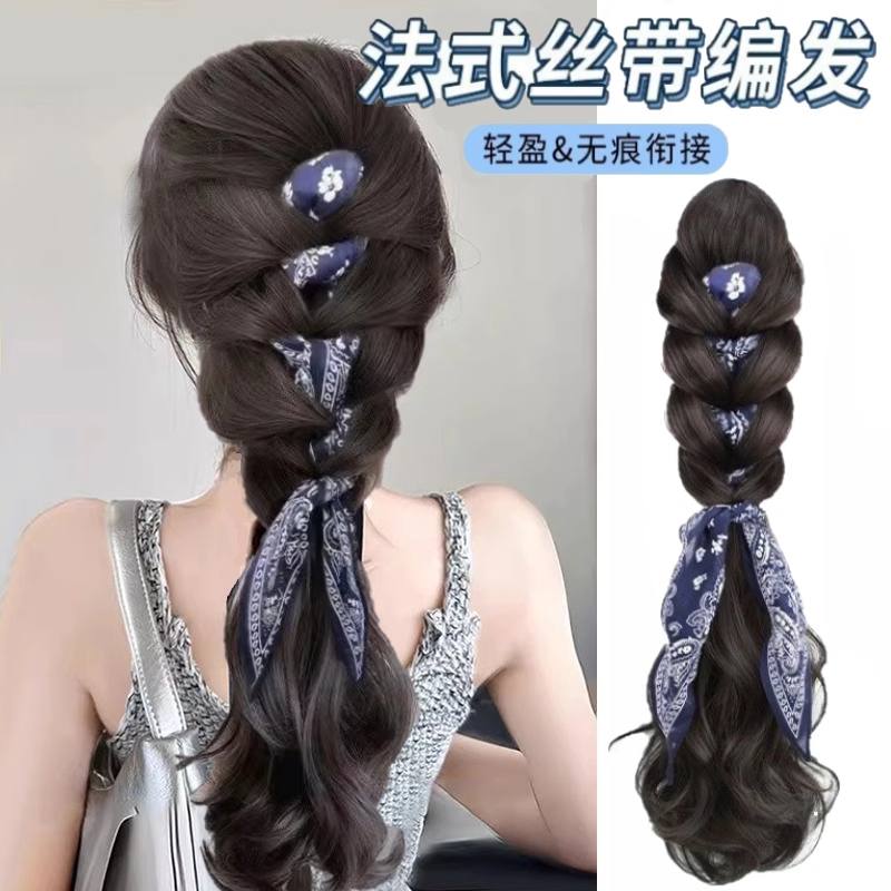 假发辫子高马尾网红超仙