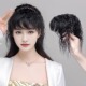 假发女水钻发箍刘海一体真发遮白发头顶补发片增发量前额自然蓬松