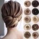 欧美假发女皮筋丸子头直发圈假发包蓬松盘发神器花苞头假发圈发饰