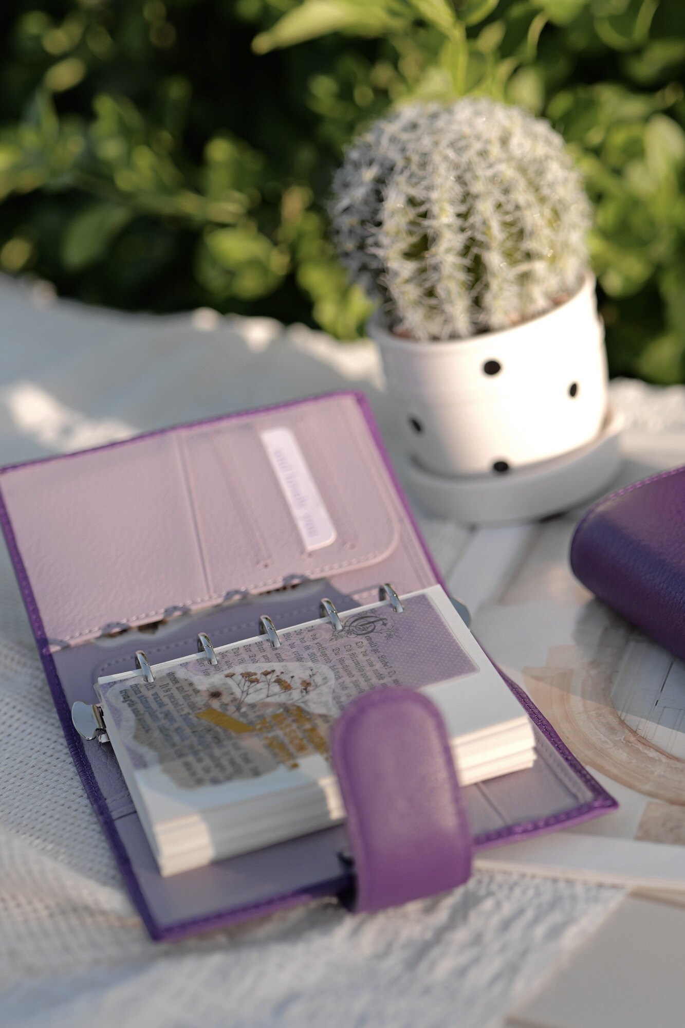 橙手帐【紫薯包】a8m5真皮活页手帐本