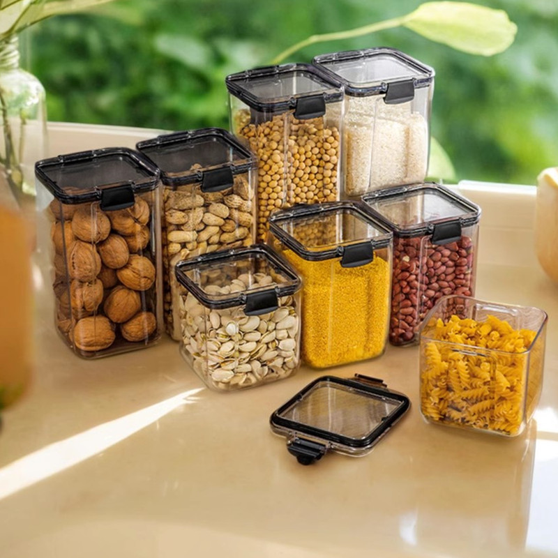 密封罐厨房PET现代简约储物罐