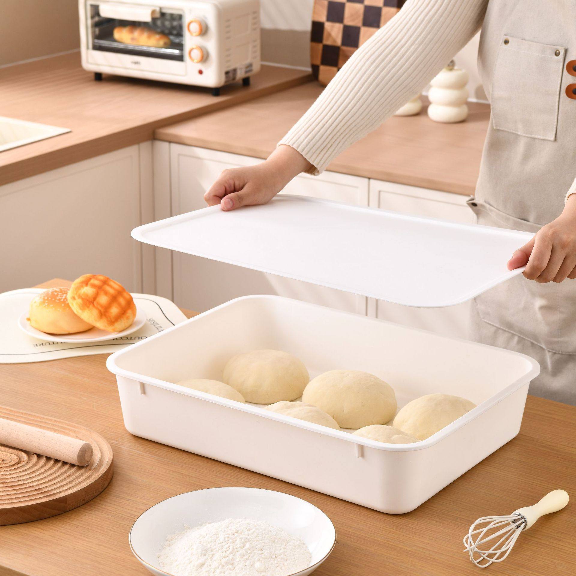 面团披萨发酵盒加大加宽收纳盒烘焙面包吐司发酵盒牛排饺子甜品盒,厨房/烹饪用具,其它烘焙器具,淘宝优惠券,粉丝福利购,淘宝优惠卷