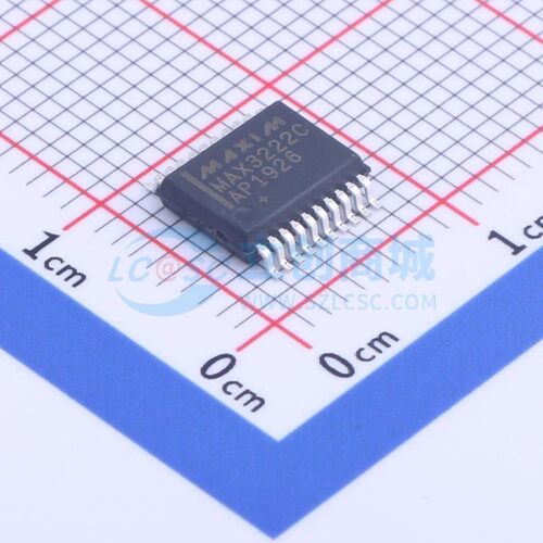 RS232芯片 MAX3222CAP+T SSOP-20 MAXIM(美信) 电子元件原装正品