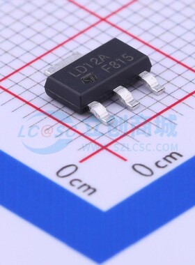 线性稳压器(LDO) LD1117AS12TR SOT-223 ST(意法半导体) 原装正品