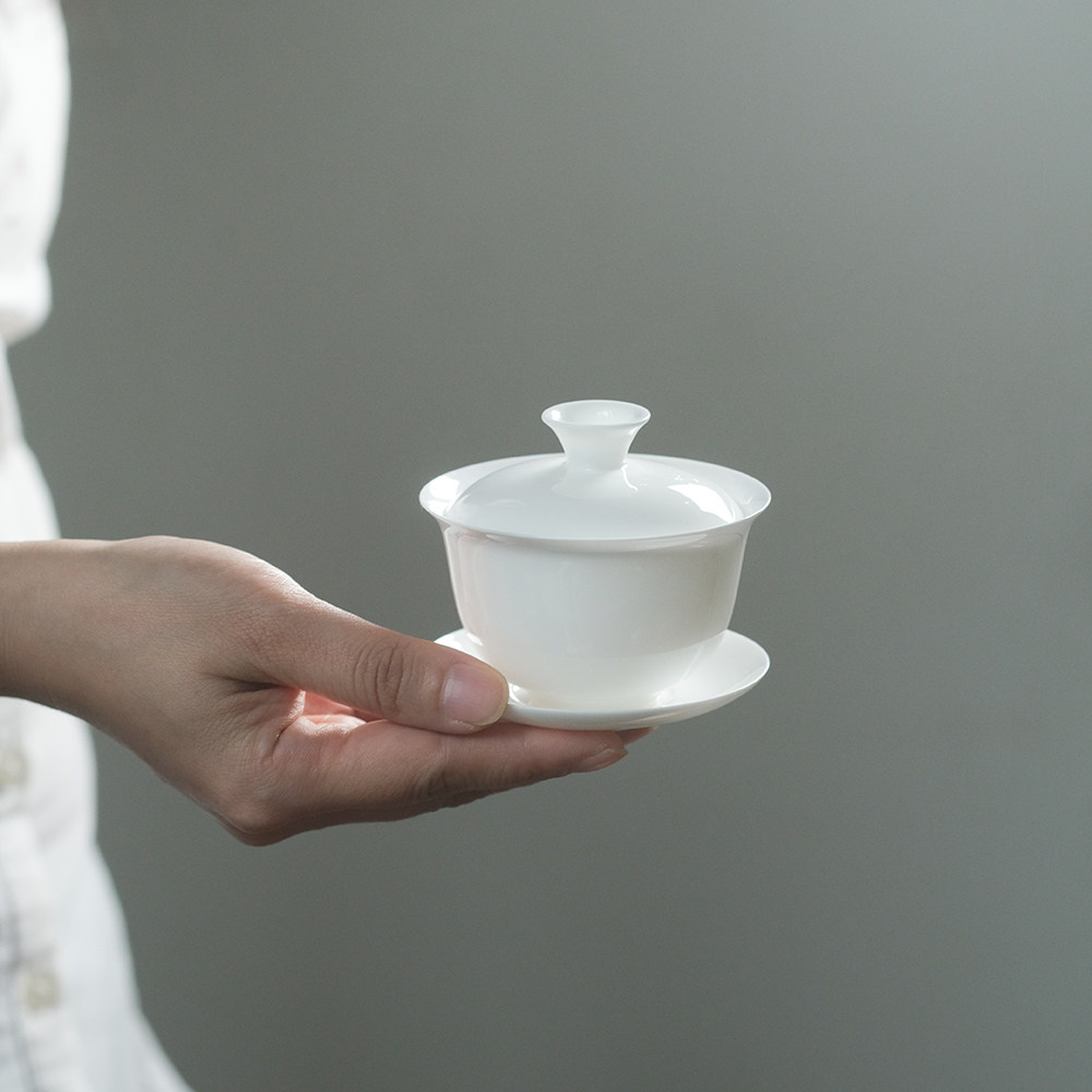 【新品】薄胎盖碗 白瓷 茶具 茶器,餐饮具,茶杯,淘宝优惠券,粉丝福利购,淘宝优惠卷