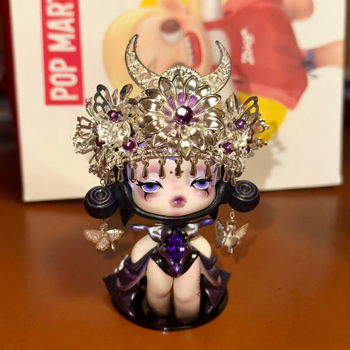 泡泡玛特SP声音系列恸/悲恸之声头饰苗疆少女苗族银色帽子不含娃