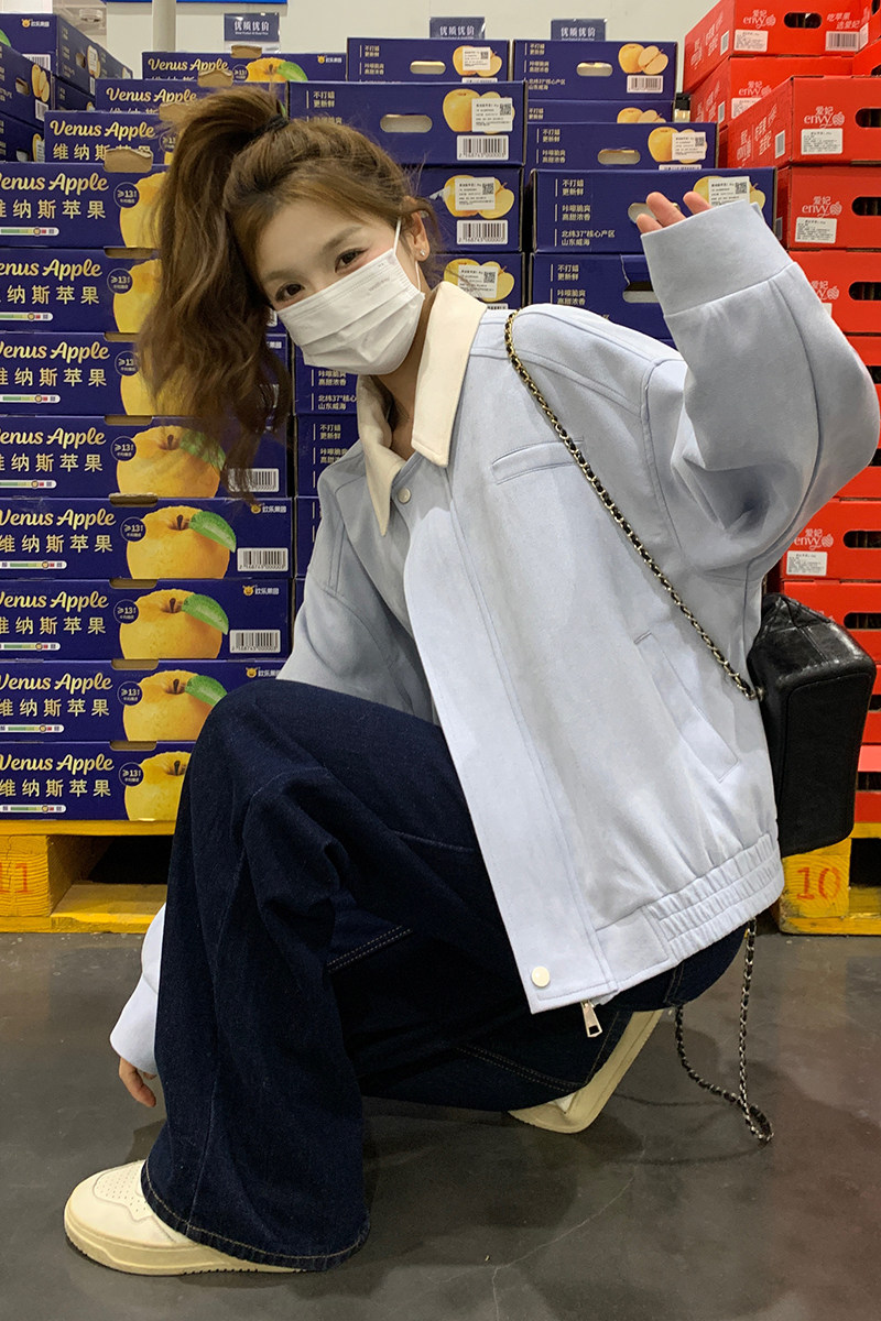 26春款可拆卸领子两色外套2B143-25008-P130-K198,女装短外套,2B143