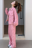 粉色碎花牛仔套装2B143-25007-P175-K258，女装套装/套裙，2B143