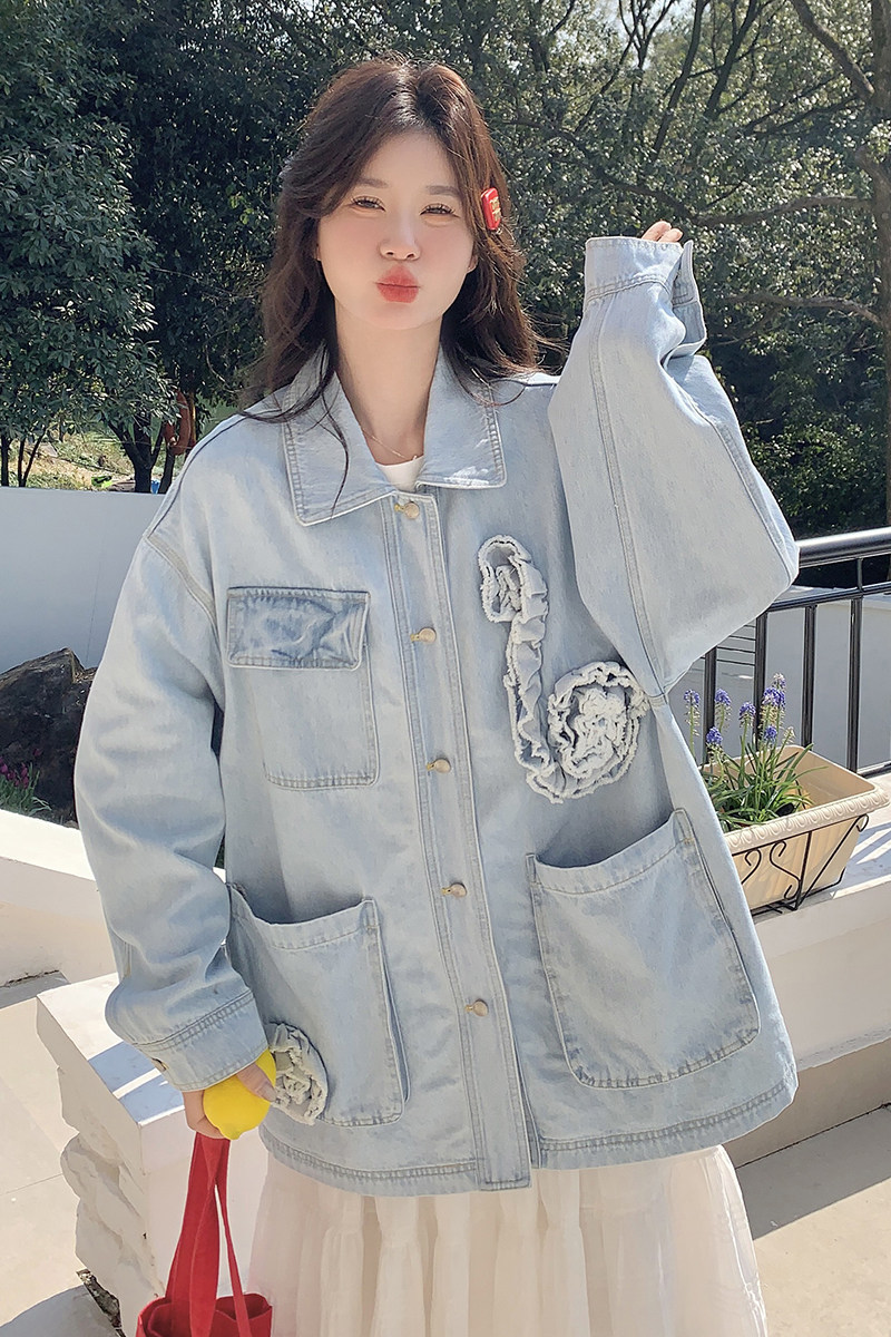 26春款春款浅蓝色牛仔外套2B143-25021-P150-K228,女装短外套,2B143