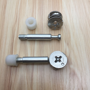 不锈钢家具三合一15毫米偏心轮 螺母 铁杆制通用偏心轮板材紧固件