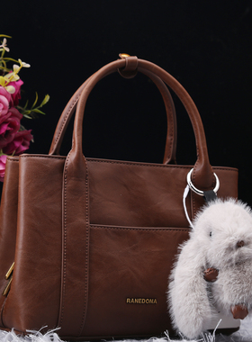 正品女包2025新款时尚复古真皮轻奢托特包百搭多隔层手提包83311