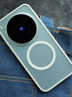 米斯登适用vivo X300Pro肤感磨砂手机壳x300全包气囊防摔magsafe磁吸保护套简约半透明高档灰色男女新款潮牌s