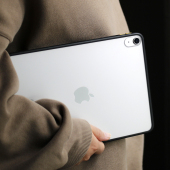 Air4 适用苹果iPad Air7平板电脑保护壳2024新款 5代6保护套10.9寸11简约磨砂撞色按键防摔抗弯透明无盖带笔槽