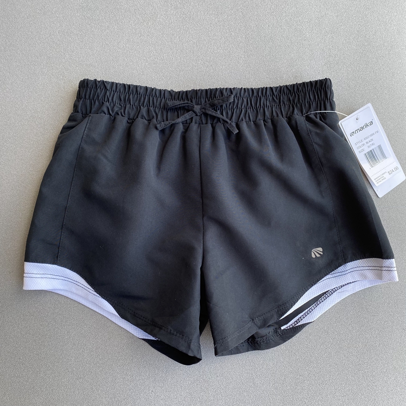 外贸原单夏装女童儿童瑜伽运动跑步训练薄软休闲快干速干短裤子