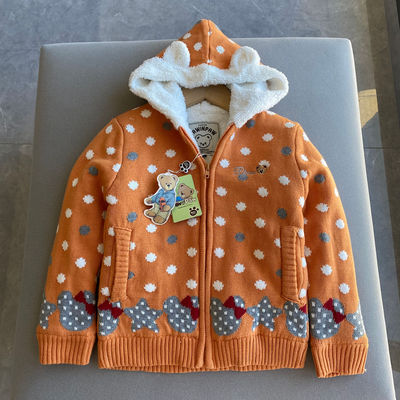 秋冬装新款女童连帽造型羊羔绒儿童长袖卫衣棉衣纯棉加绒加厚外套