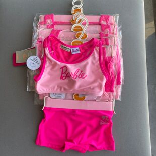 分体泳衣套装 沙滩平角泳裤 女童儿童比基尼背心式 外贸出口原单新款