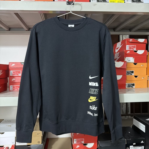 正品耐克/Nike 男士秋冬加绒保暖休闲圆领长袖卫衣DX0782 断码L