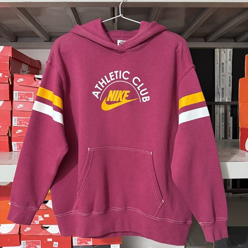 正品耐克/Nike 女士印花秋冬加绒保暖连帽卫衣DQ9147-677 断码L