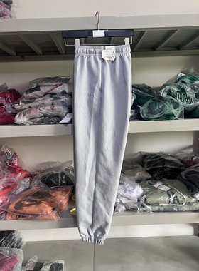 耐克/NIKE 女士纯色休闲束脚针织运动裤灰紫色HF0423-012