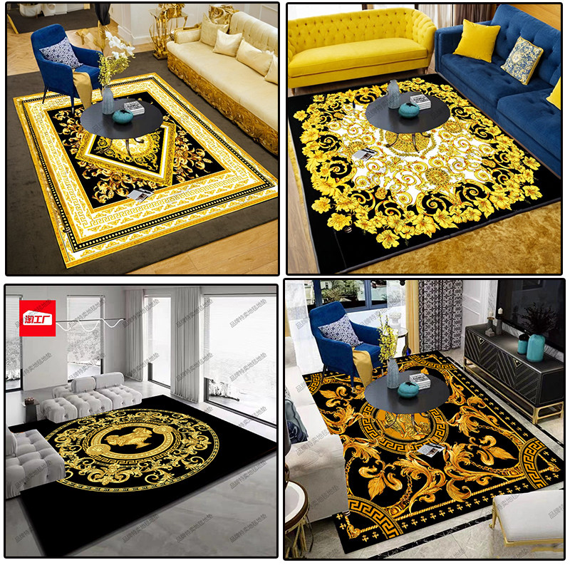 2025新款网红潮牌满铺客厅大地毯沙发茶几毯高级感家用卧室床边毯
