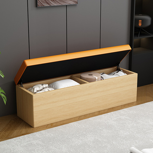 沙发长凳可储物柜软包长条坐柜可坐式收纳箱子换鞋凳鞋柜实木椅子