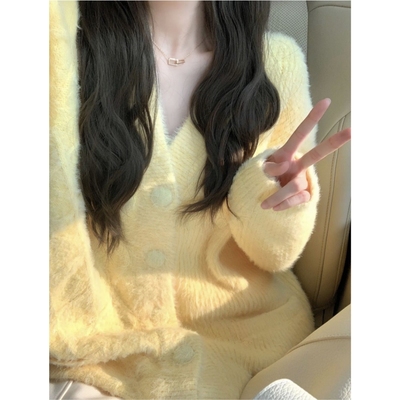 加厚韩系软糯宽松慵懒风毛衣