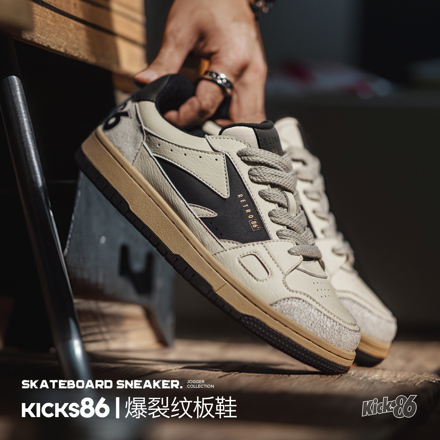 赠定制鞋带马登复古软底板鞋