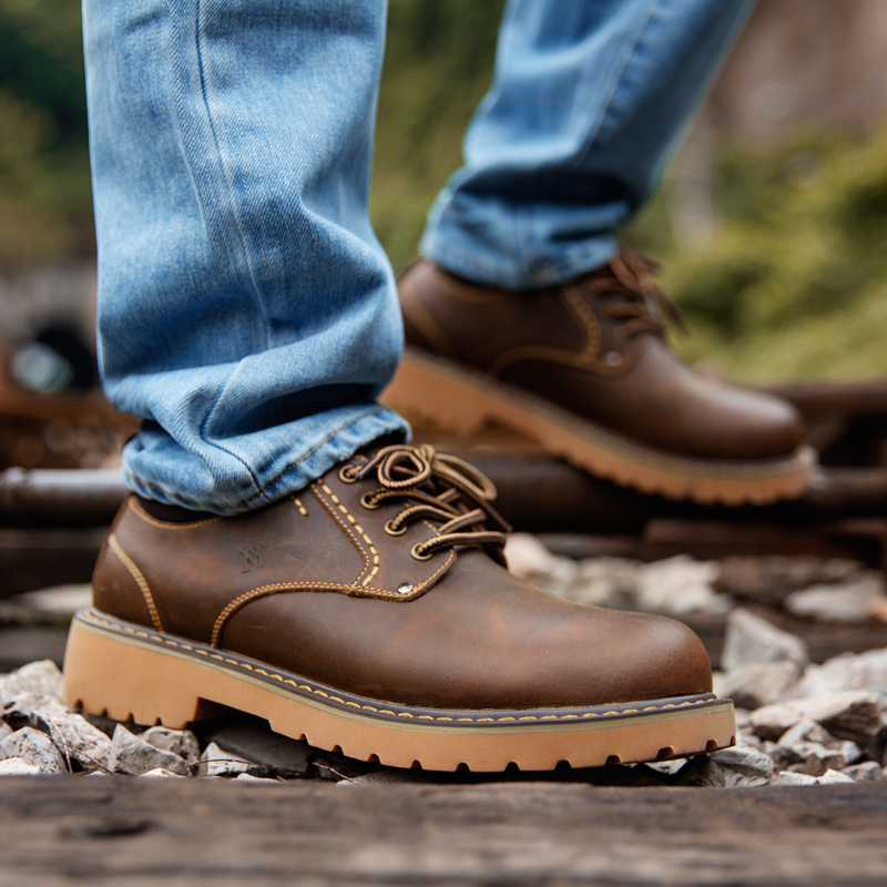 Äк«°æÐ¬×Ó´óͷƤЬ¹¤×°ÐÝÏÐÆ¤Ð¬man shoes men boys fashion