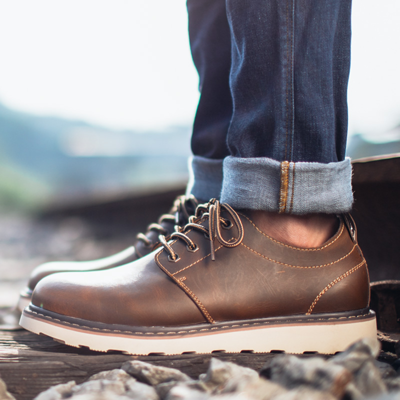 ¹¤×°Ð¬ÄÐÓ¢Â×´óÍ·ÕæÆ¤Ð¬×ÓÆ¤Ð¬ÐÝÏг±man shoes men boys fashion