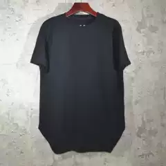 New Dark Series DRKSHDW RO Short Sleeve Black Pure Cotton Mid-Length Crewneck T-Shirt for Men