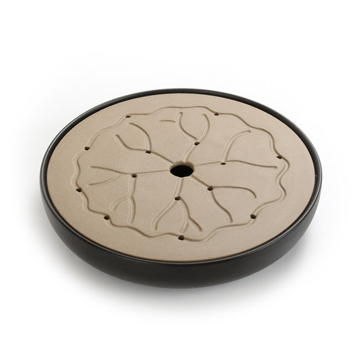 全陶瓷茶盘日式圆形圆形小号特大