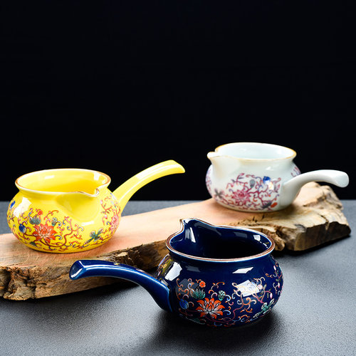 珐琅彩功夫茶具坤莹陶瓷