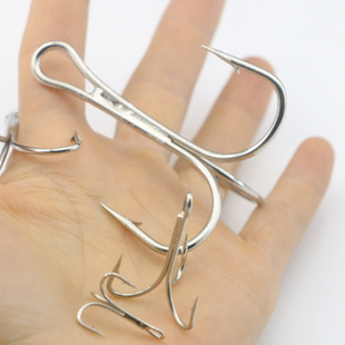 锚钩三爪钩抓钩三锚鱼钩路亚钩三叉钩挂鱼钩三本钩蝴蝶钩渔具用品