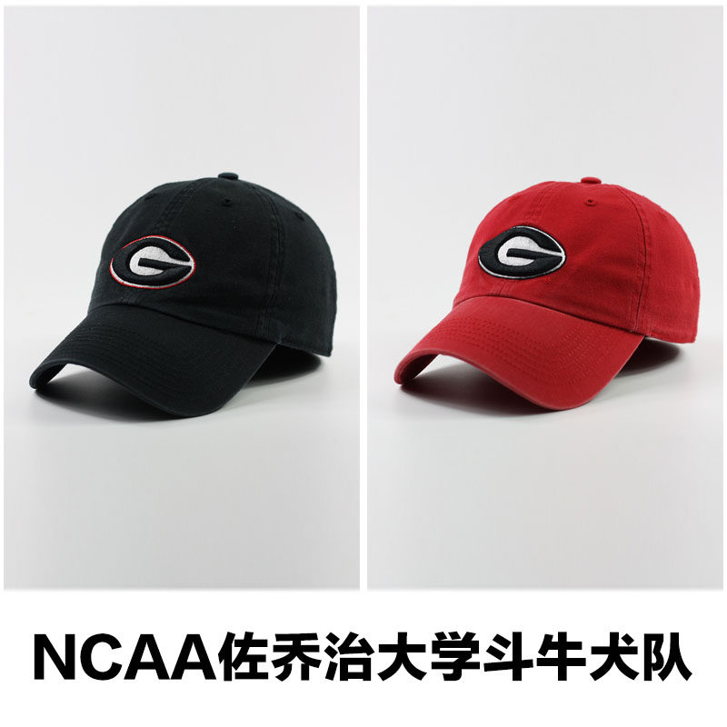 美国NCAA佐乔治大学斗牛犬队棒球帽韩版潮人百搭休闲学生鸭舌帽子