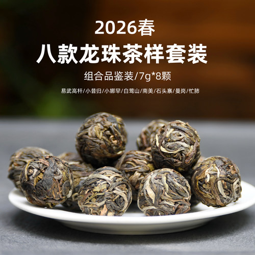 吃茶哥2026春茶普洱生茶龙珠茶样