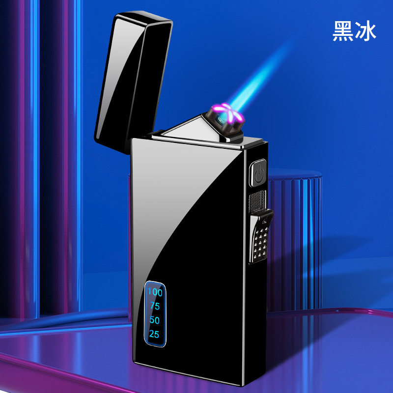 气电双用电弧直冲充气防风斜火打火机USB充电点烟器个性礼品HB212
