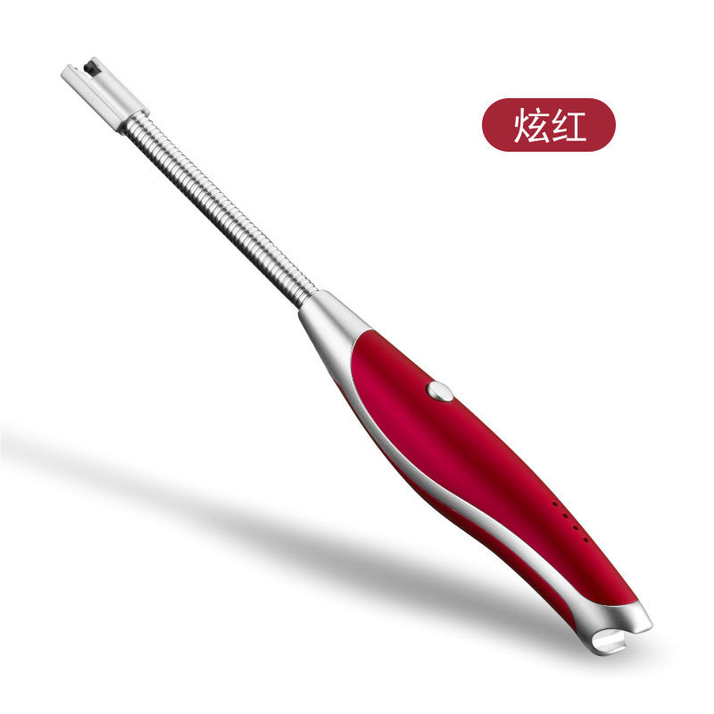 跨境JJ910软管带啤酒开充电USB电弧厨用点火器点烟枪跨境