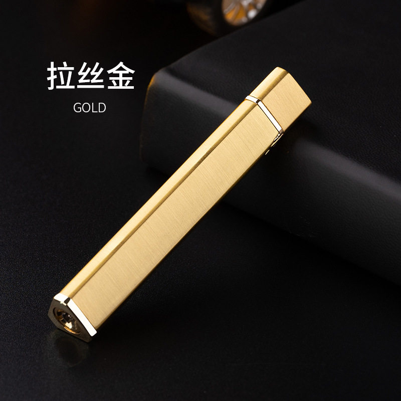 纤细小巧砂轮打火气体火机金属明火打火机女士打火机礼品刻字跨境