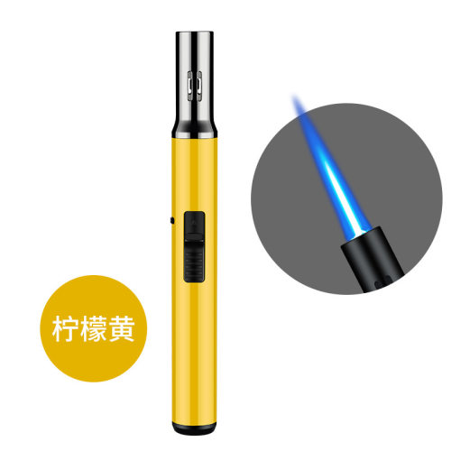 直冲蓝焰防风艾灸打火机烧烤雪茄烘焙笔式焊喷火枪HB708