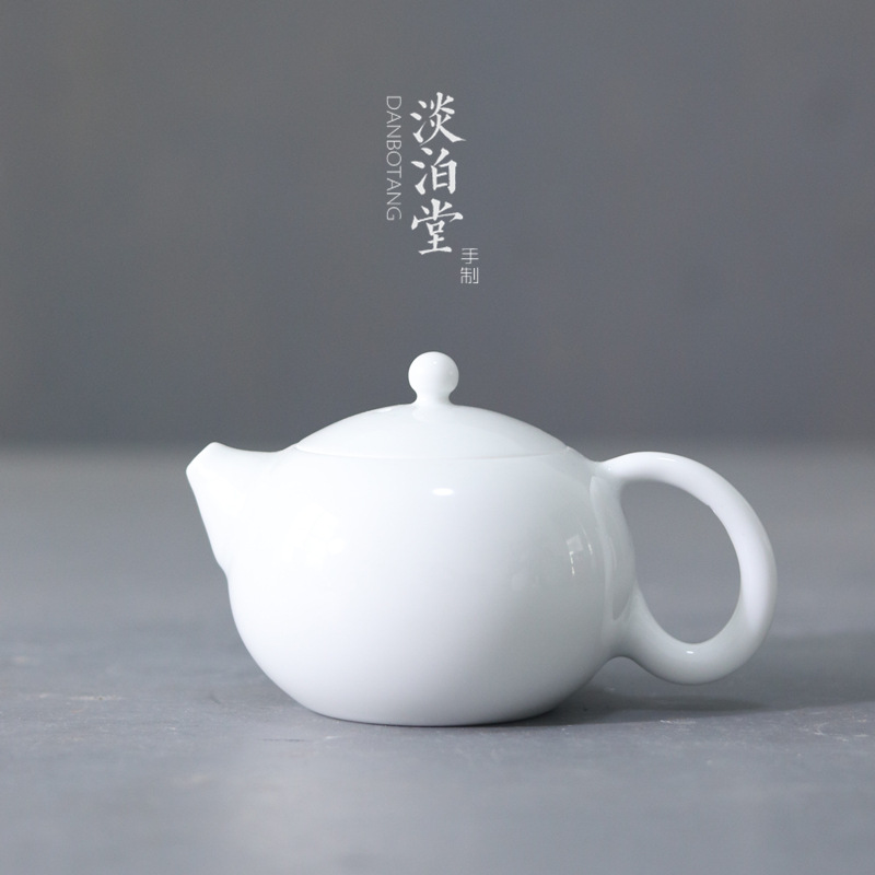 楚瓷景德镇白瓷茶壶陶瓷君子壶泡茶壶西施壶