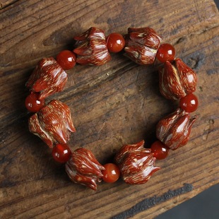 原籽精品滴血莲花子手串冷门文玩男女款念珠手链佛珠手串滴血菩提