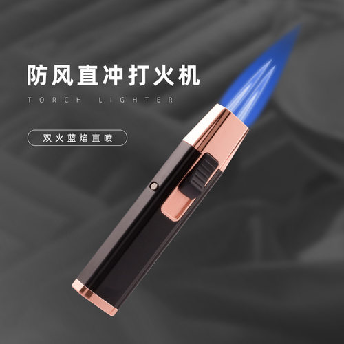 一把刀喷枪金属直冲打火机点艾灸雪茄烧炭烧烤充气焊枪LB801