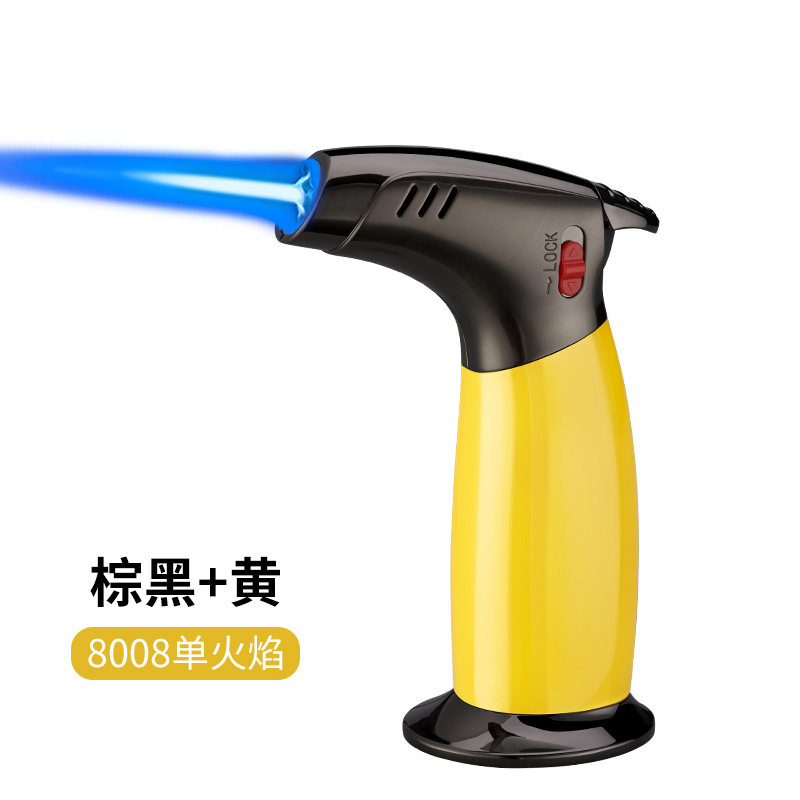 BD8008弯头喷枪打火机单直冲创意多功能焊枪点火枪跨境