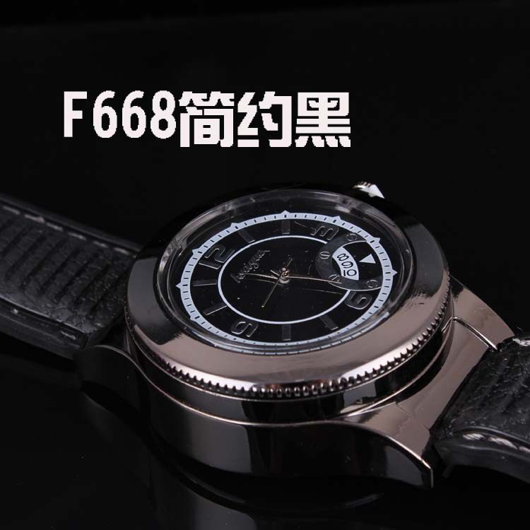 手表充电打火机防风创意个性USB电子点烟器金属男士腕表火机F668