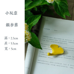 景德镇高温仙小桃儿手捏陶艺筷架小笔架茶则置茶宠摆件小玩意