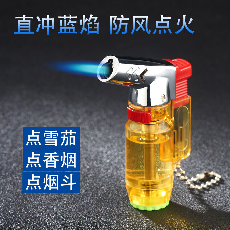 透明创意点雪茄打火机防风喷焊枪金属便携式BK852