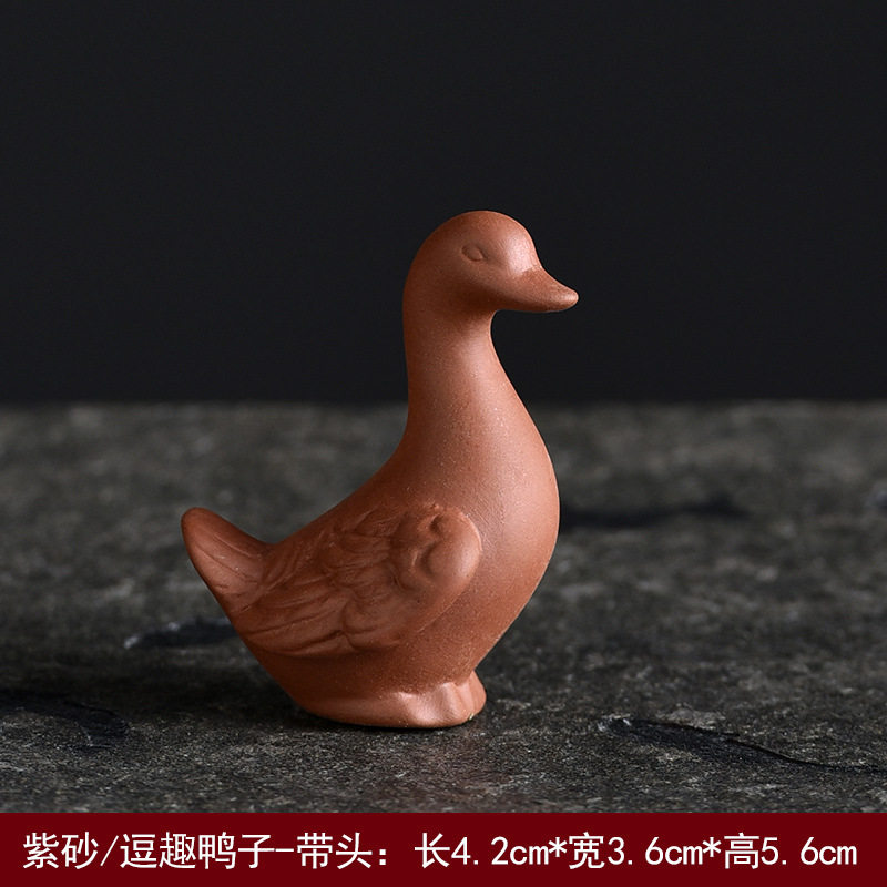迷你小白鸭子动物摆件花园庭院盆栽假山水景造景微景观装饰工艺品