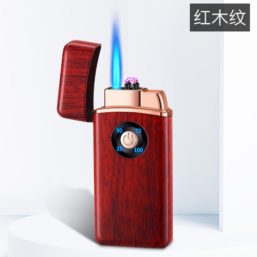 气电混合双用充气充电电量显示精品防风打火机TH-789