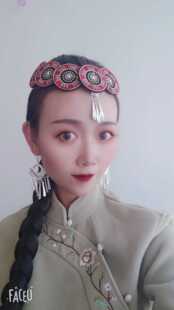 云南丽江纳西族头饰创意少数民族服饰成人儿童新娘演出饰品